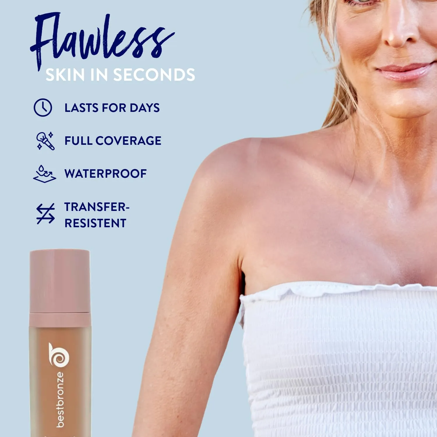 Best Bronze Bombshell Body Makeup - Tattoo Cover Up Makeup & Body Foundation Waterproof - Tattoo Concealer Waterproof for Scars, Varicose Veins Cover Up & Leg Foundation (NC25 Light Golden Beige)
