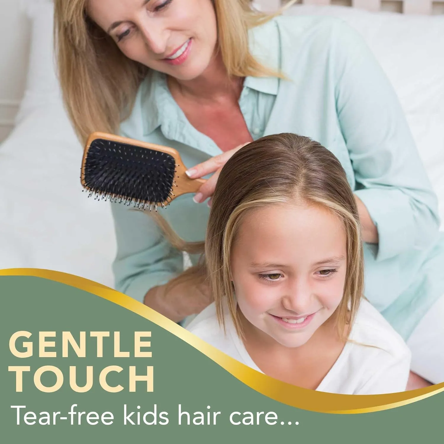 Boar Bristle Paddle Hair Brush - Smoothing Wood Brush for Thick, Curly & Wavy Hair, Detangling Natural Bristles for Women, Stimulates Scalp