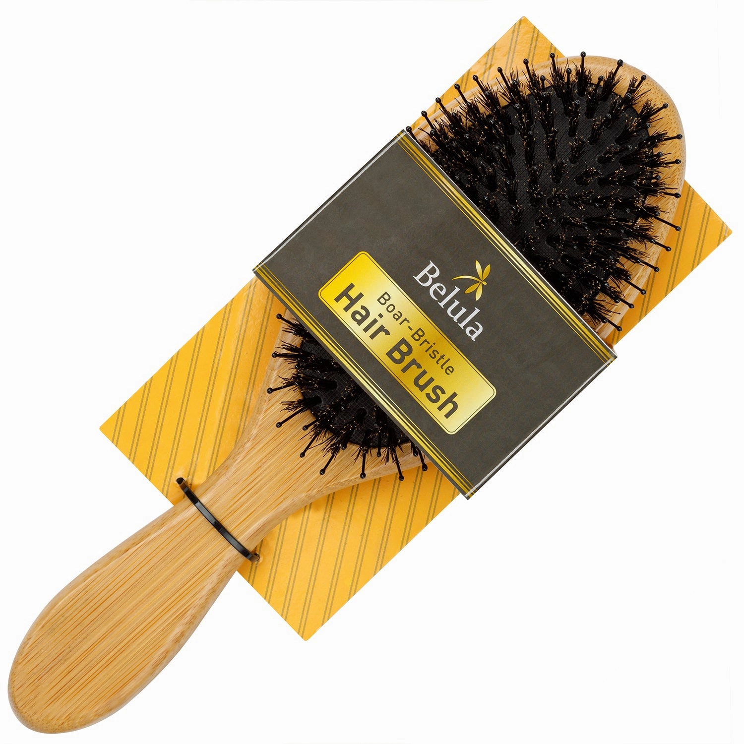 Boar Bristle Hair Detangler Brush, Hairbrush Long, Curly Hair