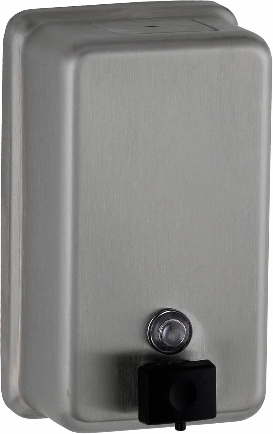 Bobrick Surface-Mounted Soap Dispenser, Vertical Tank Satin-Finish Stainless Steel (40-fl oz Capacity)