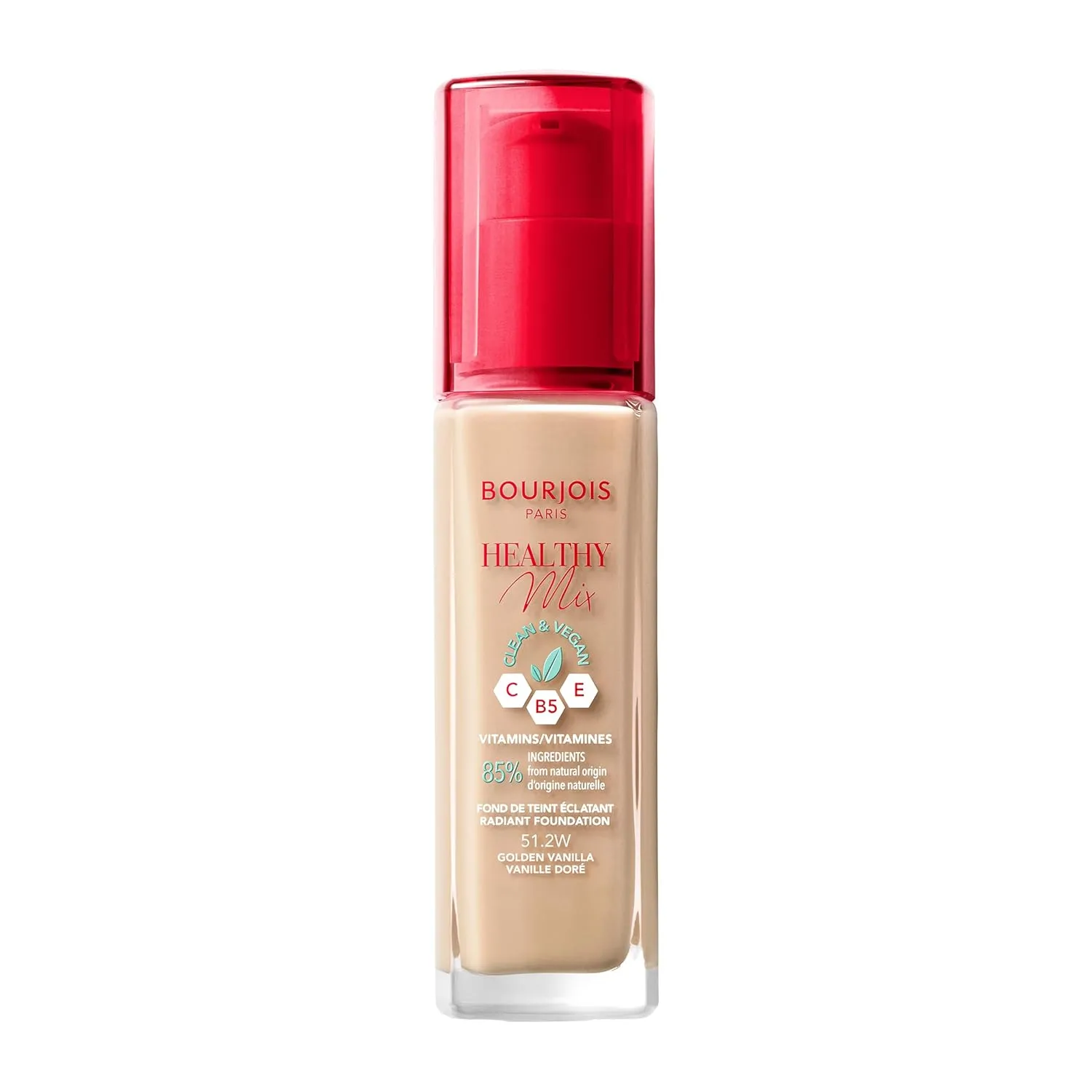 Bourjois Healthy Mix Clean & Vegan Foundation - 51.2W Golden Vanilla