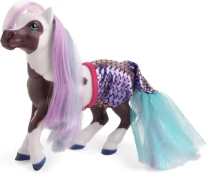 Breyer Horses Color Changing Bath Toy | Marina Color Change Mer-Pony | Brown / White with Surprise Pink Color | 7" X 7.5" | Horse Toy | Ages 3  | Model #7252