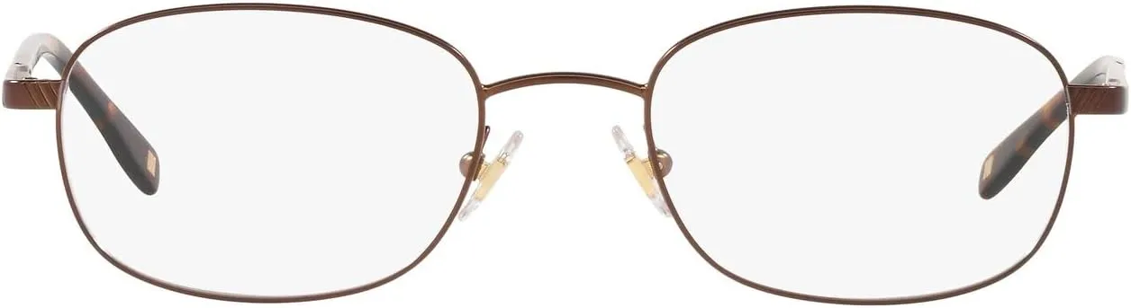 Brooks Brothers Men's BB 363 Oval Prescription Eyewear Frames, Satin Dark Brown/Demo Lens, 50 mm
