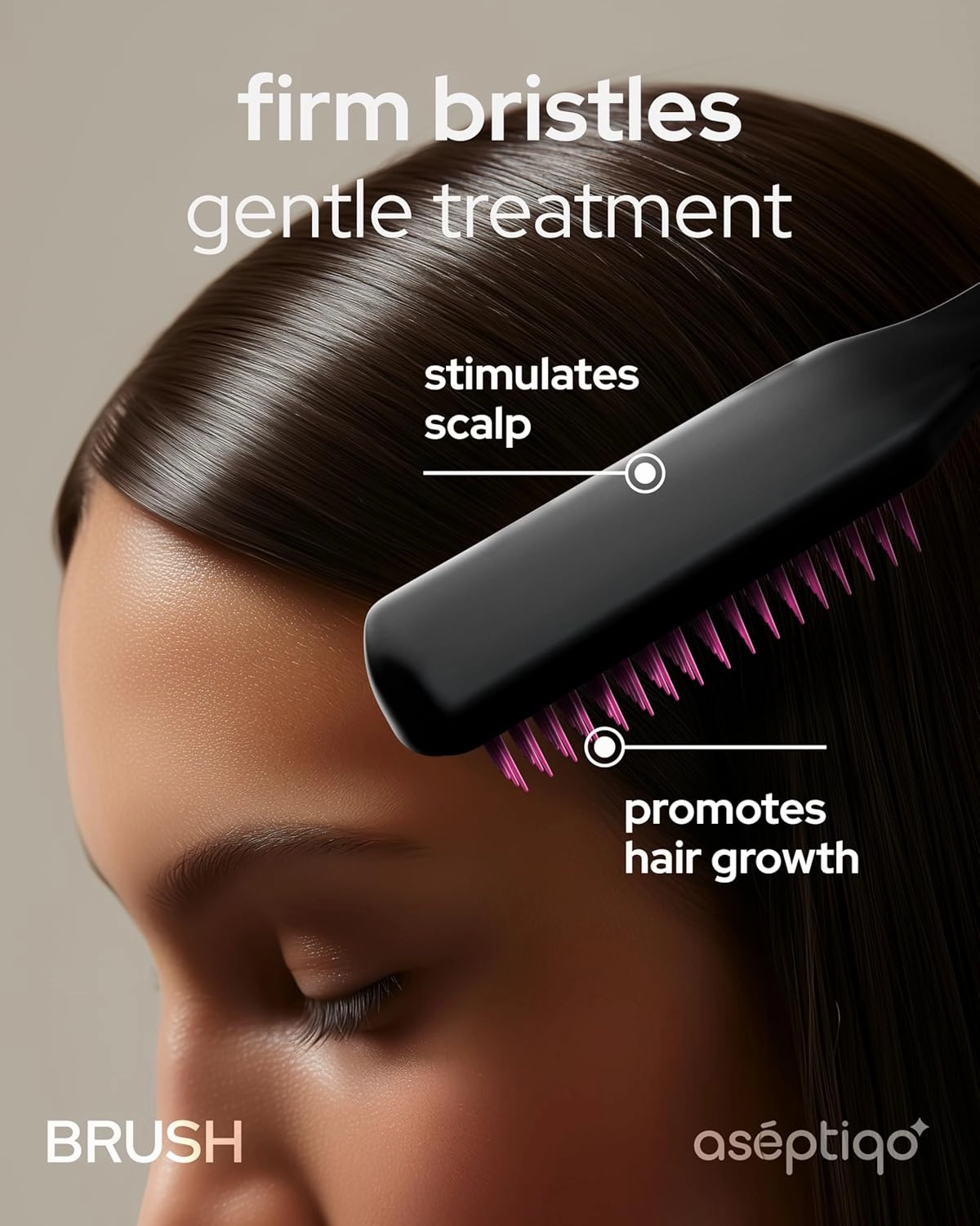 Brush - Premium Detangling Hair Brush, Compact & Easy to Clean Multi Purpose HairBrush for Women, Men, Kids - Ideal for Straight to Wavy Hair, Wet or Dry, Heat Resistant Hair Brush
