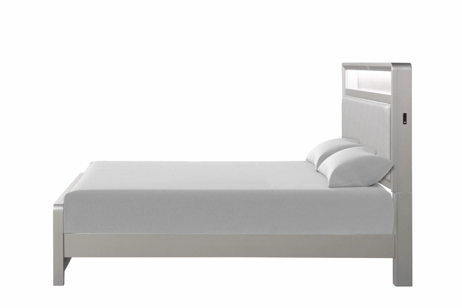 Bryne Champagne LED Queen Bed