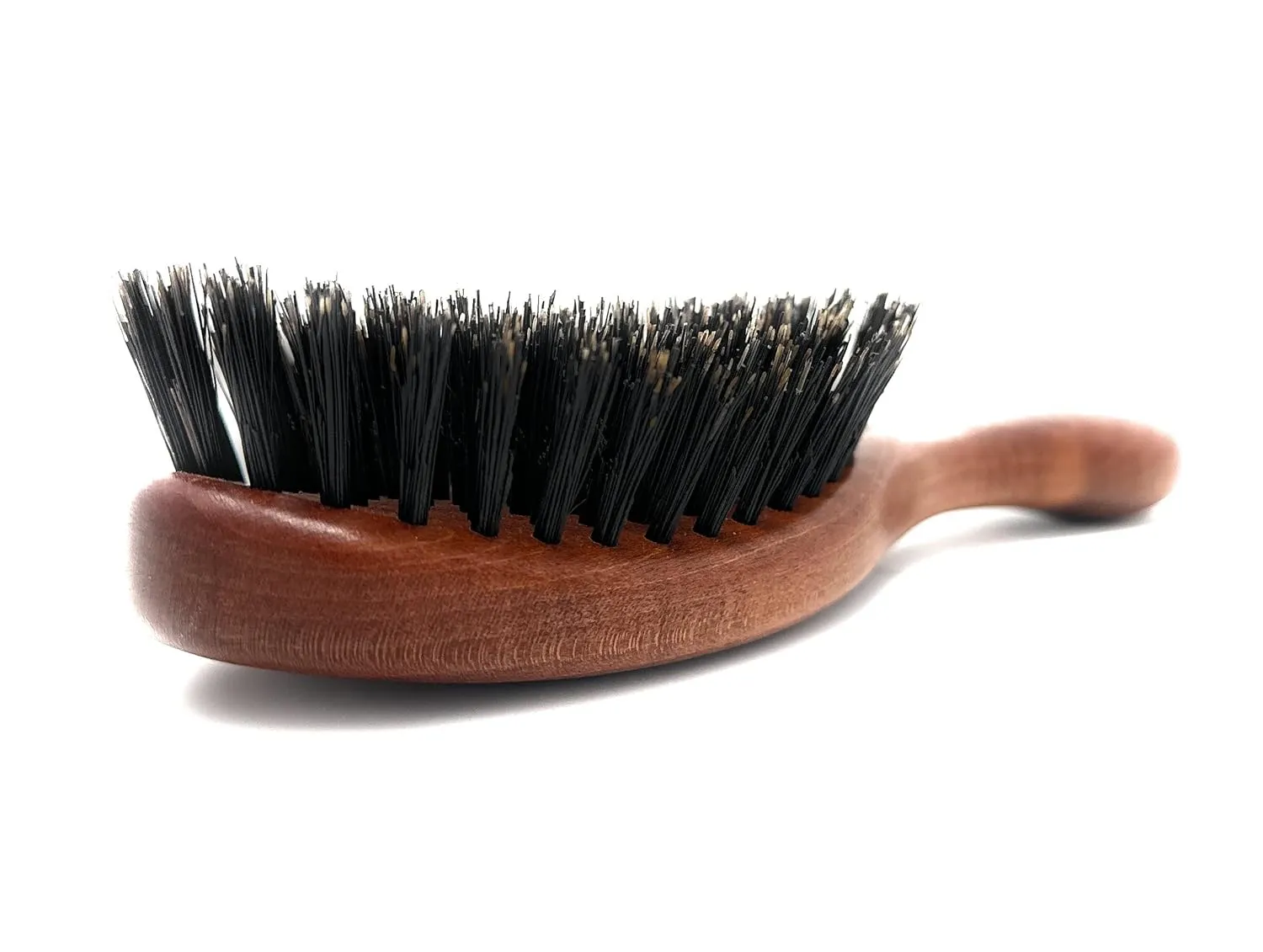 Calcutta Max – 100% Pure Calcutta Extra Stiff Wild Boar Bristle Hair Brush – Best Natural Hair Brush – Thick Hairbrush for Styling & Smoothing – Dark Maple Wood Handle – Made in Europe
