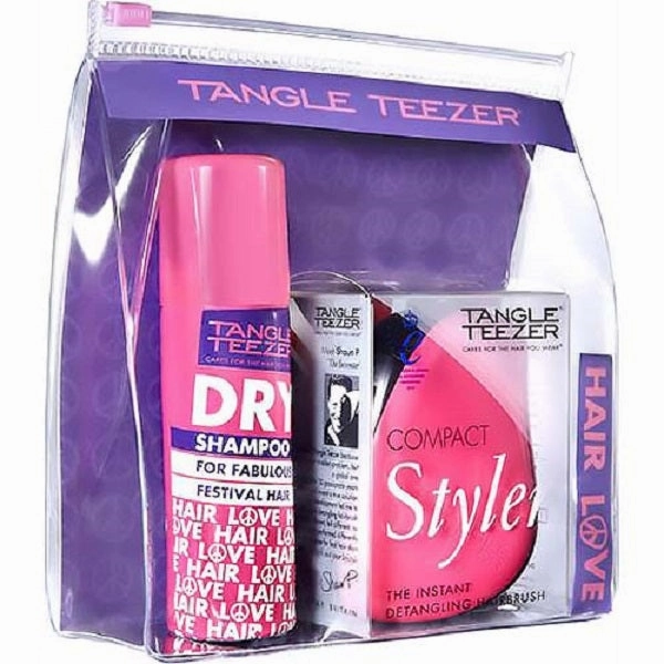 Compact Styler Hairbrush Set Hairbrush   Dry Shampoo Dry Shampoo 50ml   Festival Bag Travel Cosmetic Bag