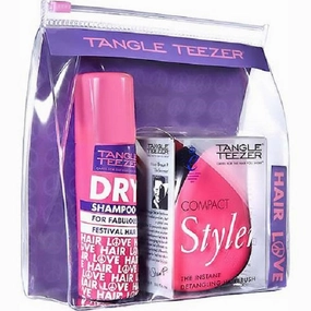 Compact Styler Hairbrush Set Hairbrush   Dry Shampoo Dry Shampoo 50ml   Festival Bag Travel Cosmetic Bag
