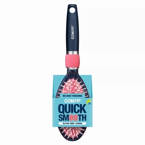 CONAIR - Quick Smooth De-Poof Shine Cushion Hairbrush - 1 Count