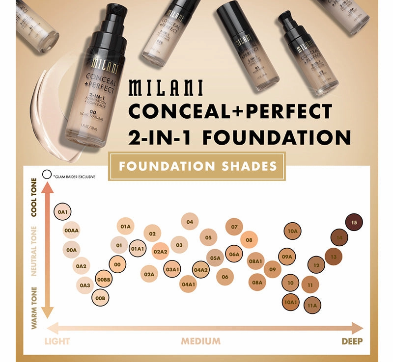 CONCEAL   PERFECT 2-IN-1 FOUNDATION - WARM NATURAL