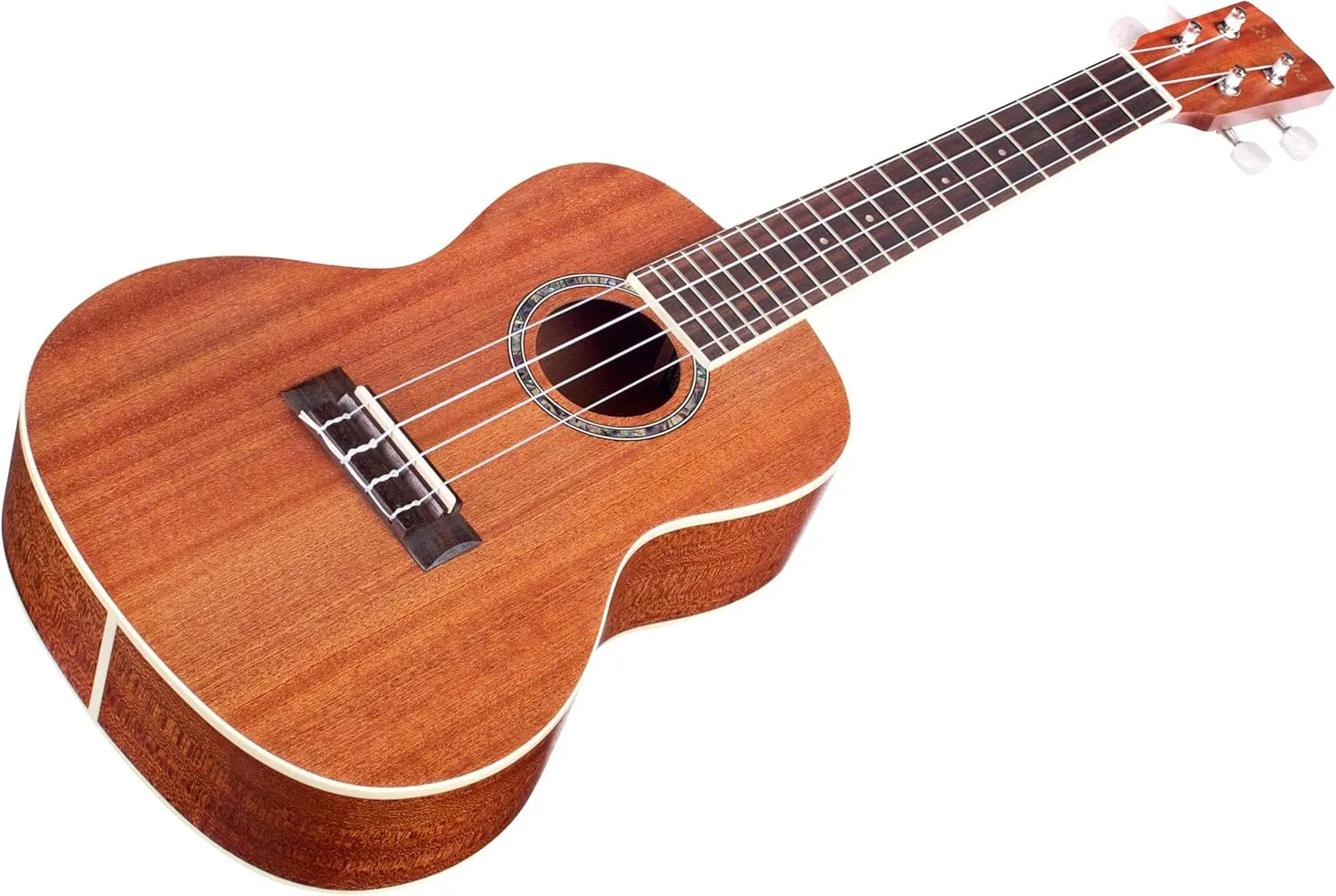 Cordoba 15CM Concert Ukulele - Hand Crafted With Mahogany Top, Back & Sides, Authentic Abalone Rosette & Satin Finish & Premium Italian Aquila Strings - For Beginners & Professionals