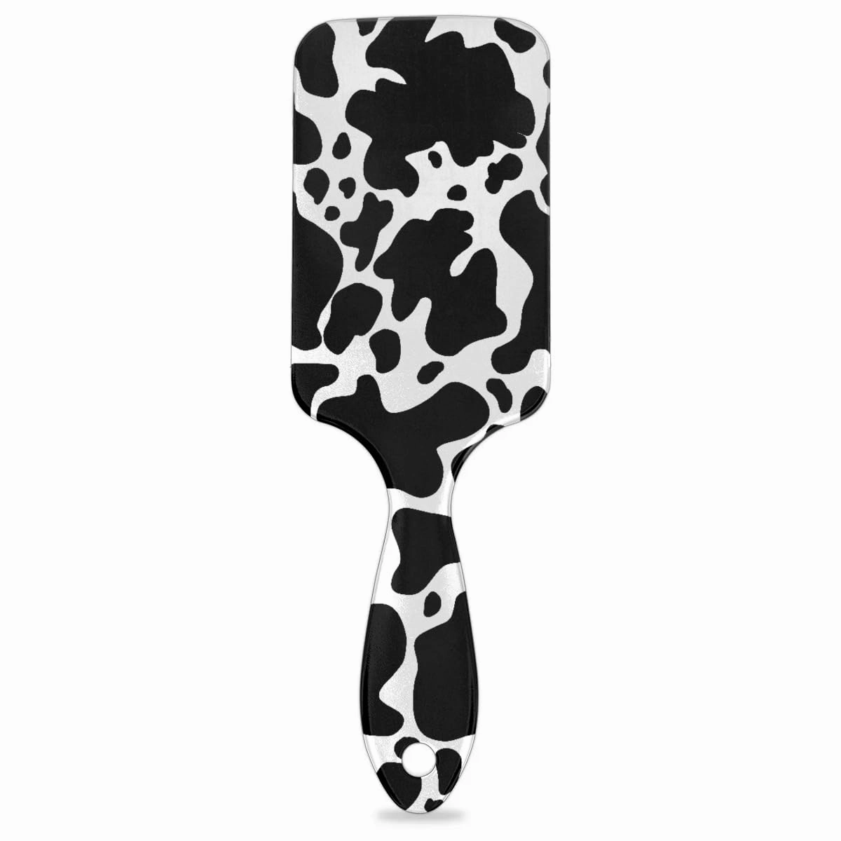 Cow Print Hair Brush for Kids Girls Boys, Wet Dry Detangling Hair Brush Soft Bristle Hair Brushes Paddle Hairbrush for All Hair Types Women Men