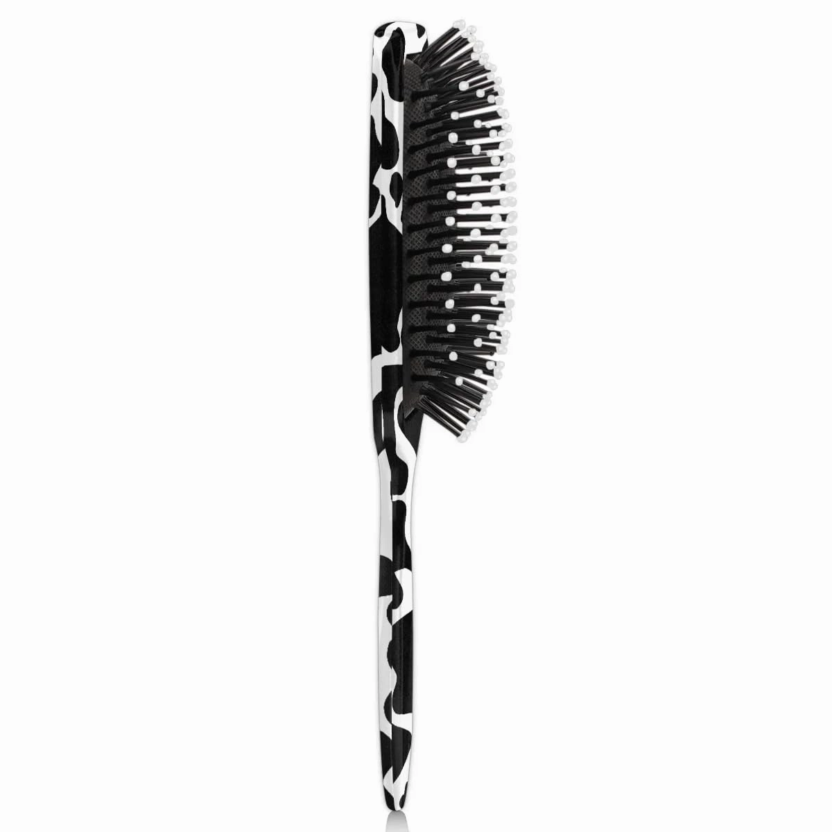 Cow Print Hair Brush for Kids Girls Boys, Wet Dry Detangling Hair Brush Soft Bristle Hair Brushes Paddle Hairbrush for All Hair Types Women Men