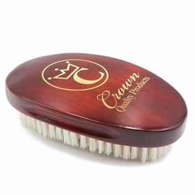 CQP Medium Firm Premium Mixed Boar bristle Caesar Hairbrush (Cherrywood)