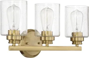 Craftmade Bolden 3 Light Vanity Satin Brass
