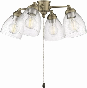 Craftmade Accessory - 32W 4 LED Ceiling Fan Light Kit in Transitional Style-8.14 Inches Tall and 20.23 Inche Wide-Satin Brass Fini