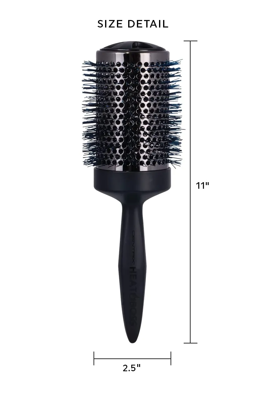 Cricket Centrix Heat Boss 2.5” Thermal Barrel Hair Brush Ceramic Tourmaline Ionic Bristle Anti-Static Roller Hairbrush for Blow Drying, Curling and Styling for All Hair Types