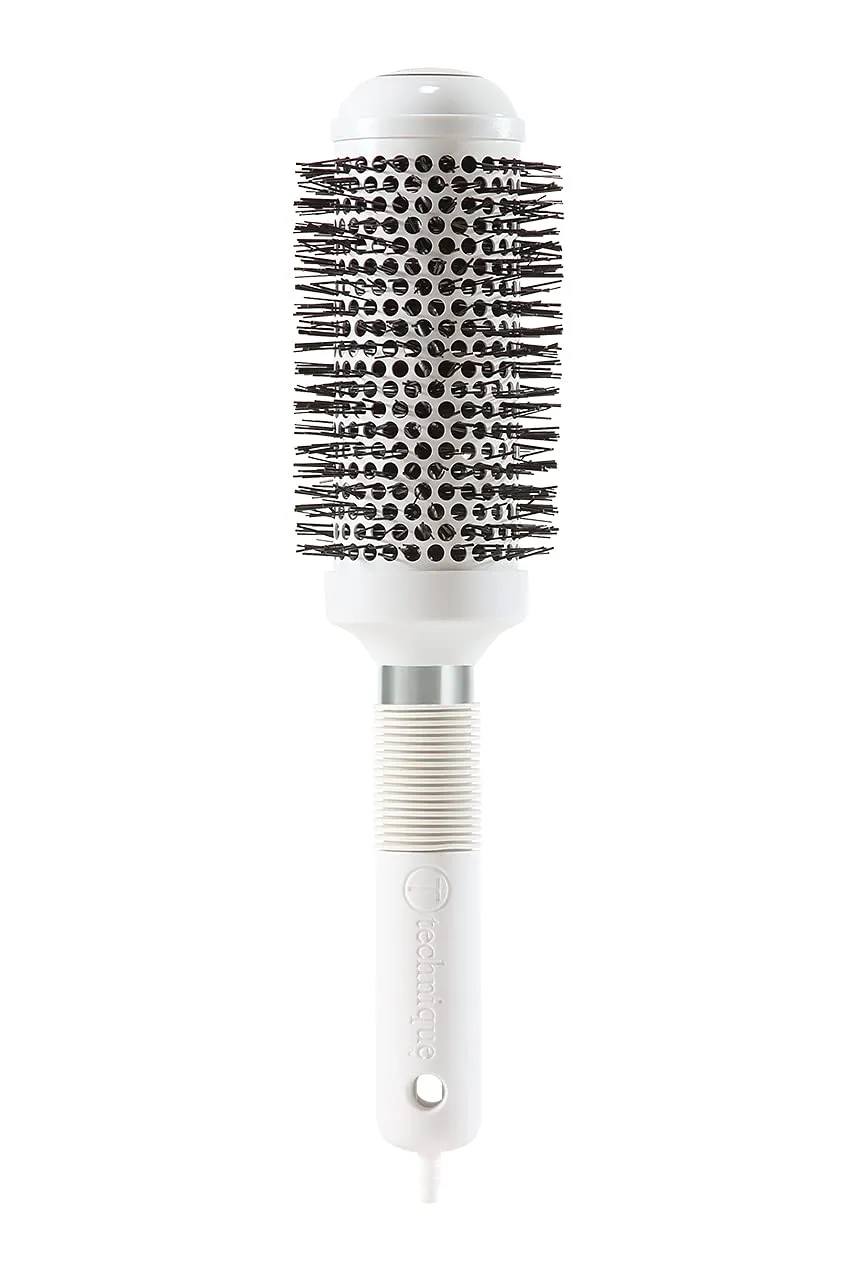 Cricket Technique Silk 1.75” Seamless Barrel Thermal Brush - Ceramic Tourmaline Ionic Bristles, Anti-Static, Heat-Resistant, Soft Touch Handle with Sectioning Pick, for Blow Drying, Curling & Styling