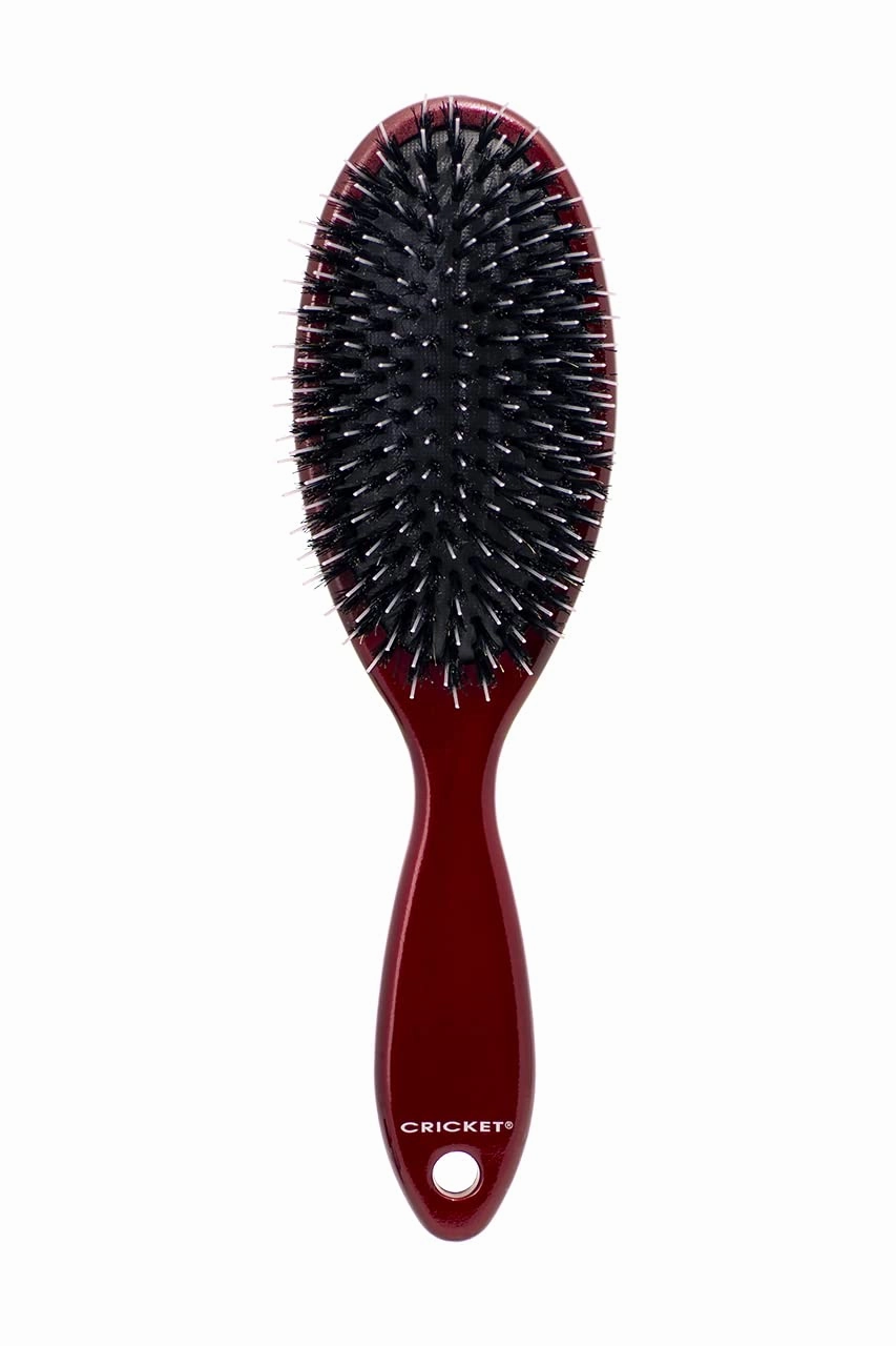 Cricket Smoothing Boar & Nylon Bristle Hair Brush - Natural Boar and Anti-Static Nylon Bristles for Shine and Texture - Brushes for All Types, Including Thin and Fine Hair
