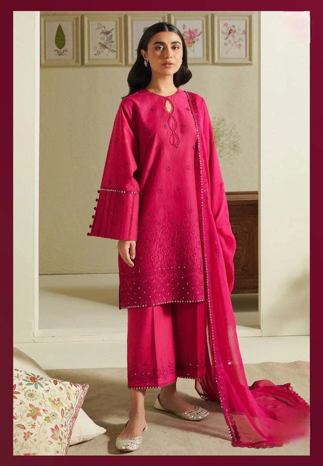 Cross Stitch Mahiri Lawn 24/FUCHSIA BLUSH