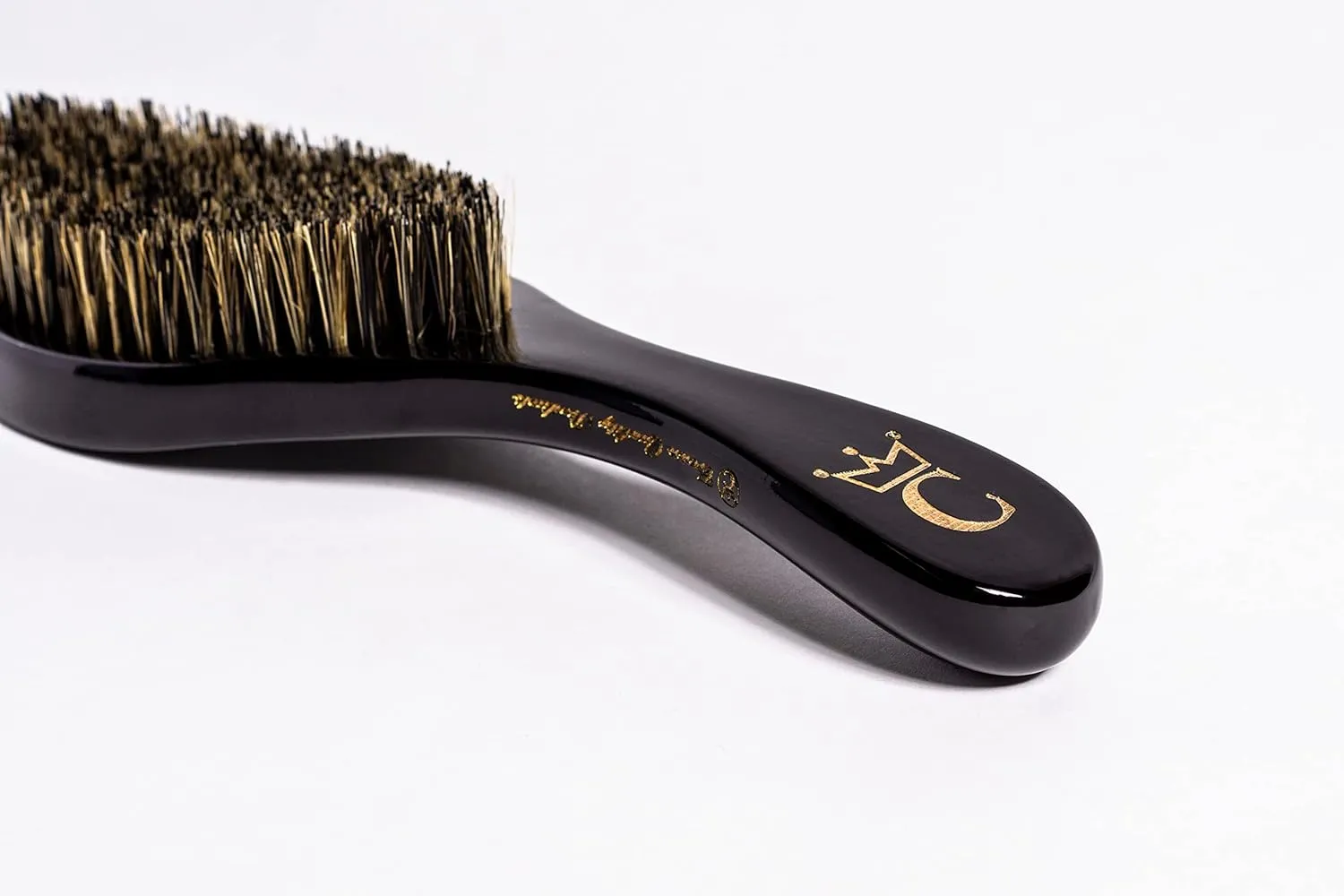 Crown Quality Products Original Contour 360 Wave Brush - MEDIUM (Onyx Black) Hairbrush