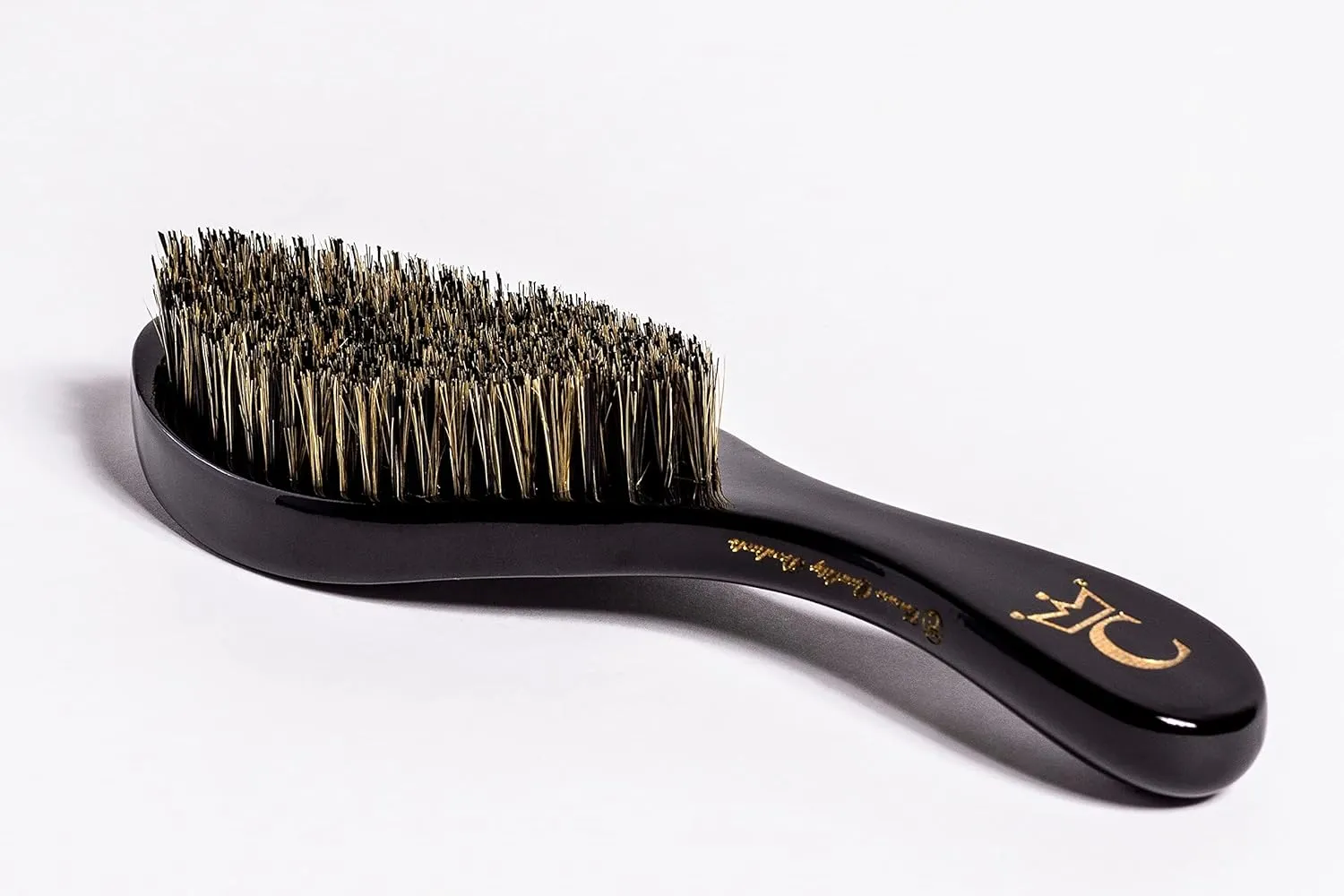 Crown Quality Products Original Contour 360 Wave Brush - MEDIUM (Onyx Black) Hairbrush