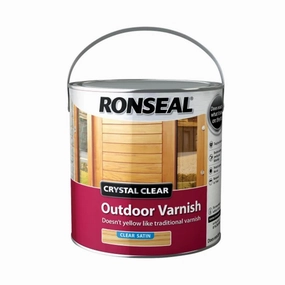 Crystal Clear Outdoor Varnish Satin 2.5 litre