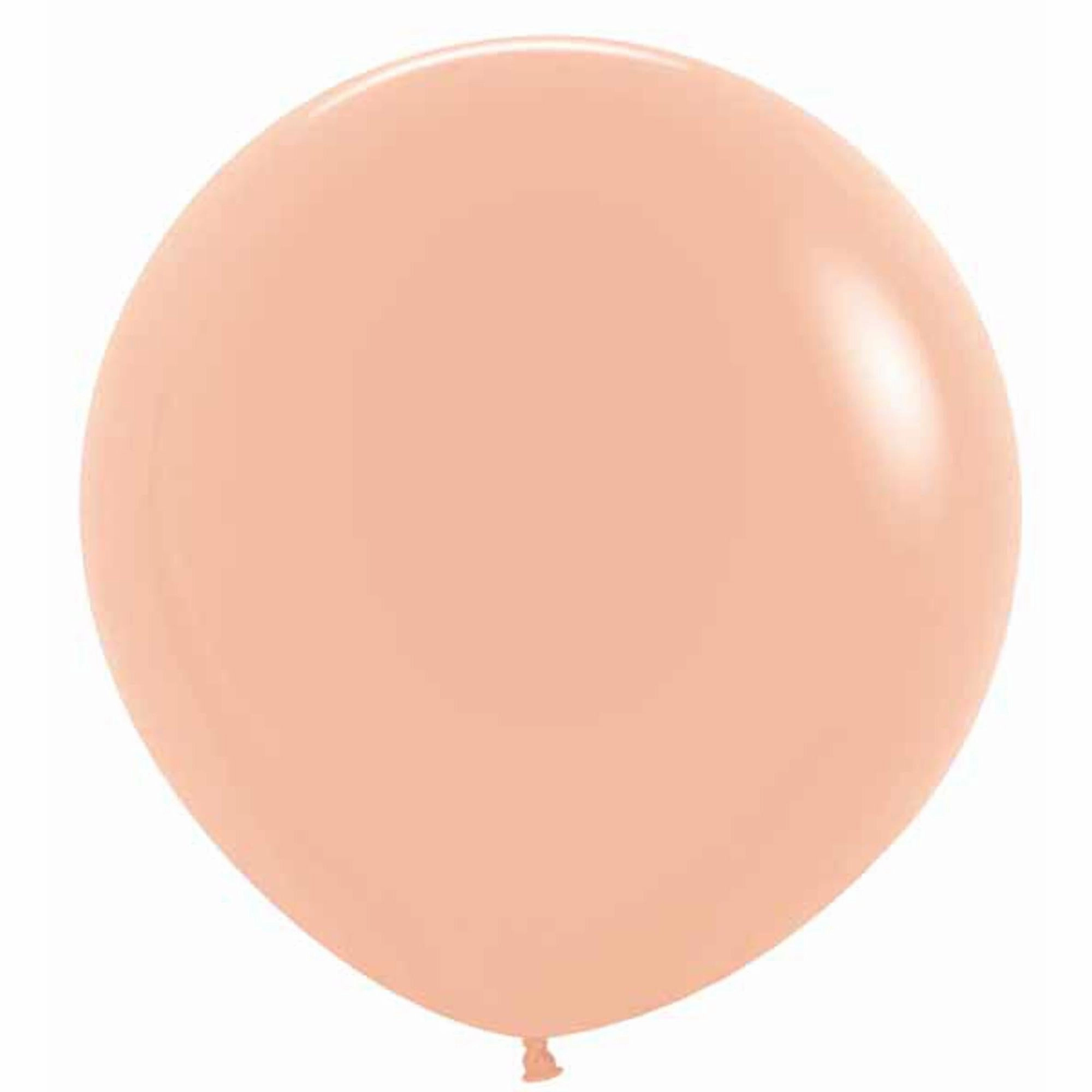 Deluxe Peach Blush Latex Balloons (24", 10-Pack)