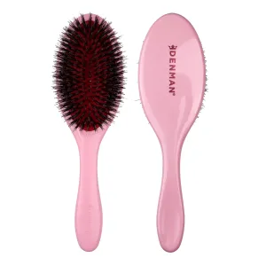 Denman Boar Bristle and Nylon Pin Hairbrush - For Detangling, Smoothing And Conditioning, Enhances Shine And Adds Gloss.