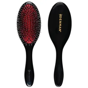Denman Boar Bristle and Nylon Pin Hairbrush - For Detangling, Smoothing And Conditioning, Enhances Shine And Adds Gloss.