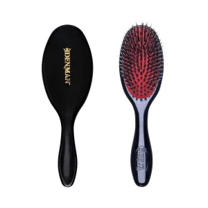 Denman Boar Bristle Hair Brush – Smoothing & Shine Enhancing for Slick Back Styles, Curl Defining & Detangling. D81M Hairbrush with Natural Bristles for all Hair Types for Women & Men