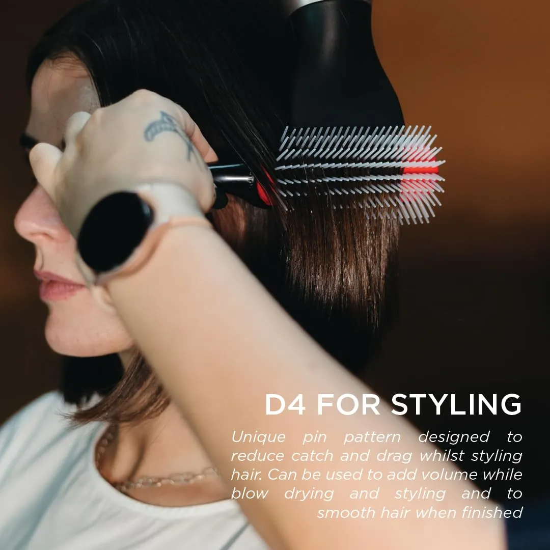 Denman D4 Curl Definer & Styler Hairbrush (Black)
