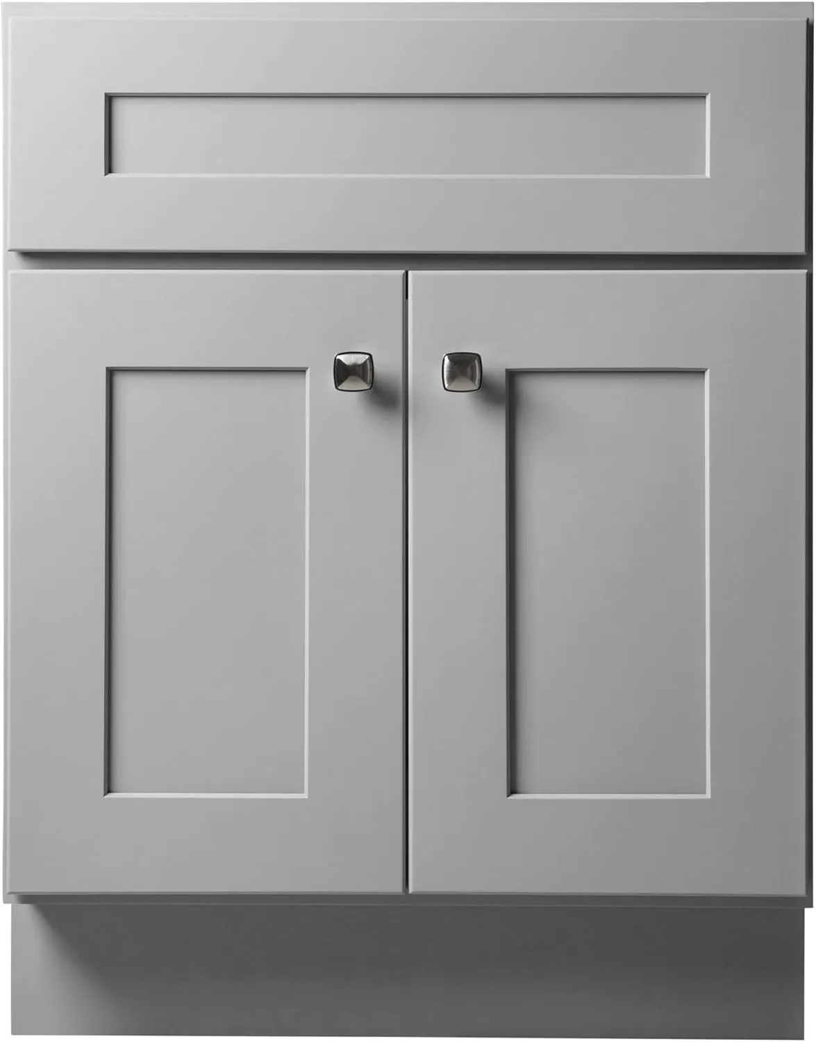 Design House Brookings 24-Inch Bathroom Vanity, Solid Wood, Ready to Assemble, Sherwin Williams Gray, 587063