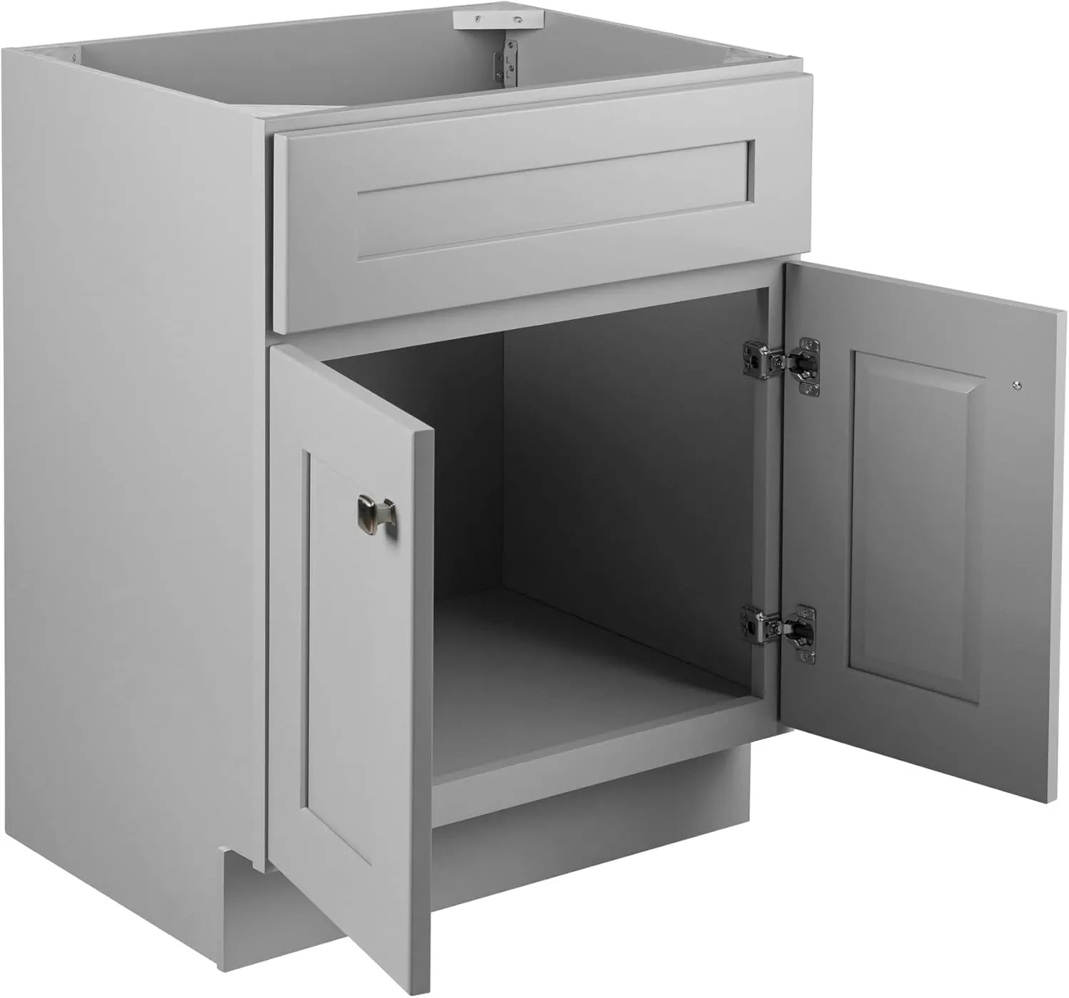 Design House Brookings 24-Inch Bathroom Vanity, Solid Wood, Ready to Assemble, Sherwin Williams Gray, 587063