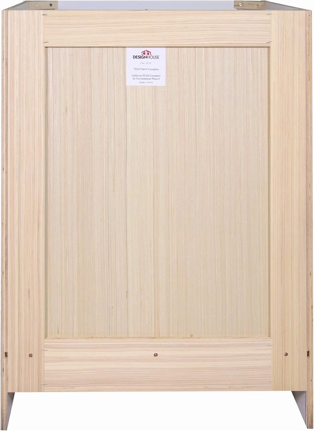 Design House Brookings 24 Inch Bathroom Vanity, Ready to Assemble, Solid Wood, Sherwin Williams® White, 586925