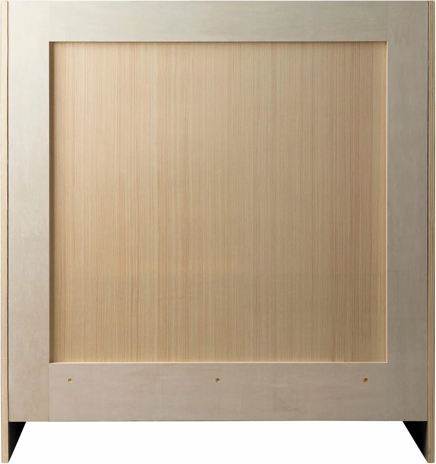 Design House Brookings 30-Inch Bathroom Vanity, Solid Wood, Ready to Assemble, Sherwin Williams® Gray, 587089