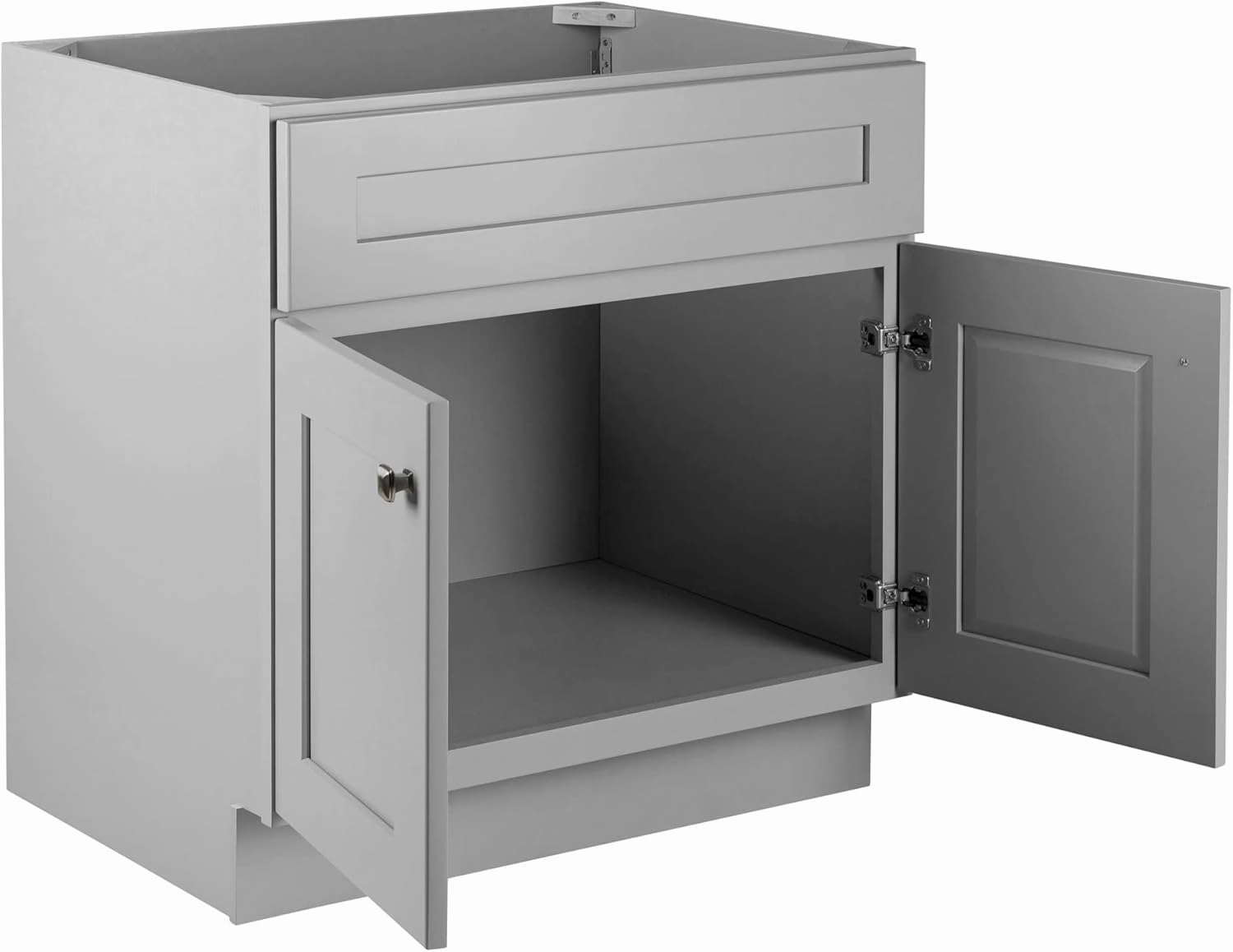 Design House Brookings 30-Inch Bathroom Vanity, Solid Wood, Ready to Assemble, Sherwin Williams® Gray, 587089