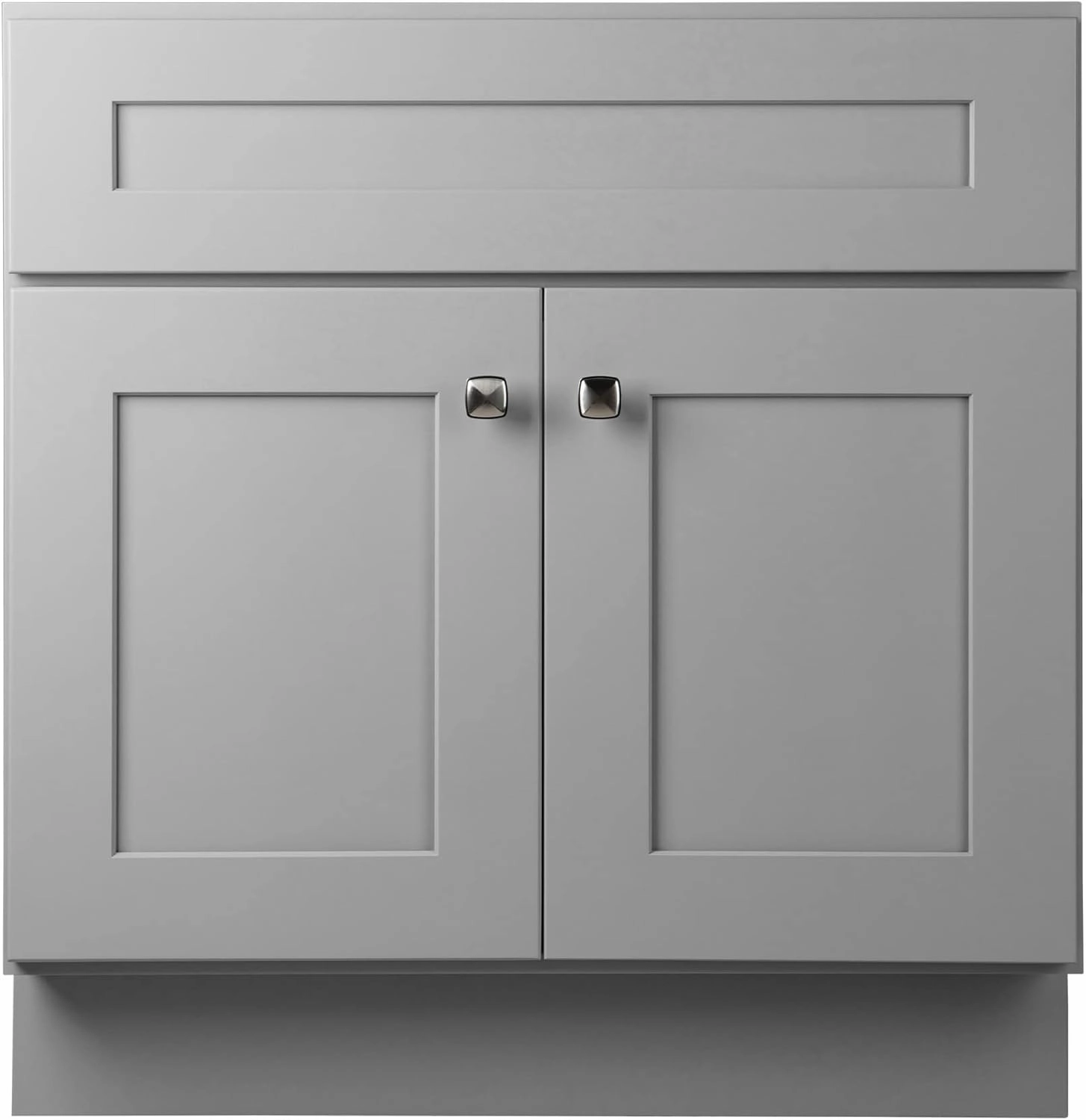Design House Brookings 30-Inch Bathroom Vanity, Solid Wood, Ready to Assemble, Sherwin Williams® Gray, 587089