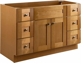 Design House Brookings 48 Inch Bathroom Vanity, Ready to Assemble, Modern Birch, 599001-MBH