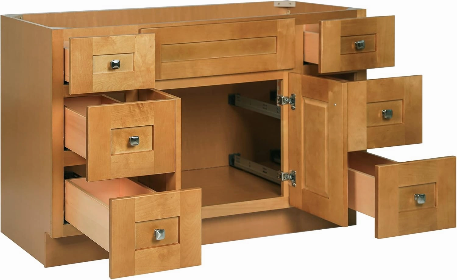 Design House Brookings 48 Inch Bathroom Vanity, Ready to Assemble, Modern Birch, 599001-MBH