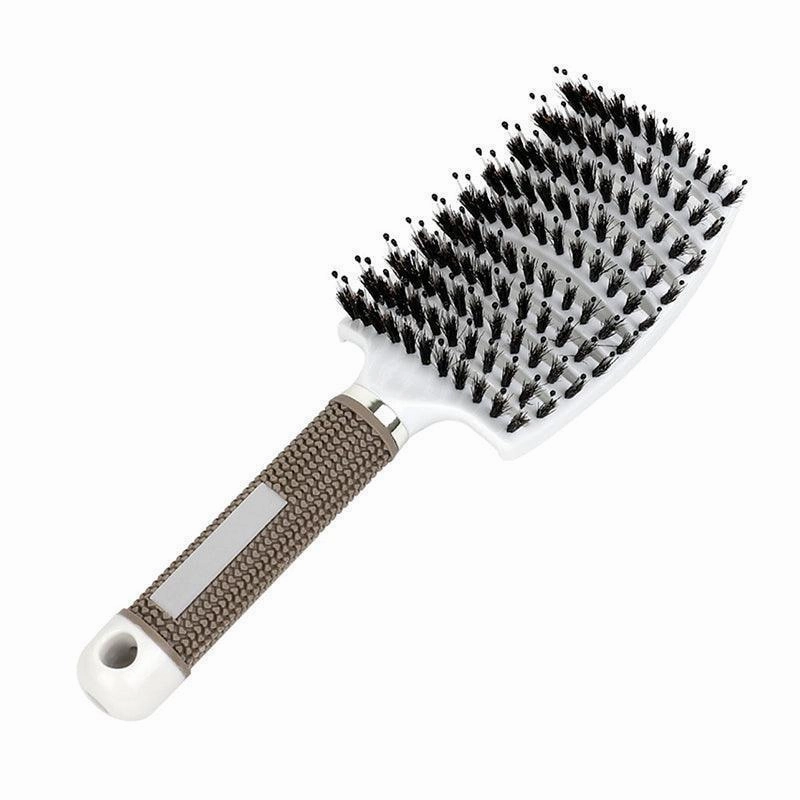Detangle Nylon Boar Bristle Brush Hairbrush Smooth Hair Head Scalp Massage Comb