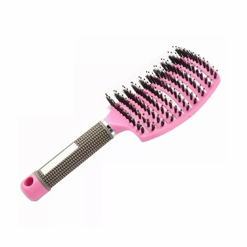Detangle Nylon Boar Bristle Brush Hairbrush Smooth Hair Head Scalp Massage Comb