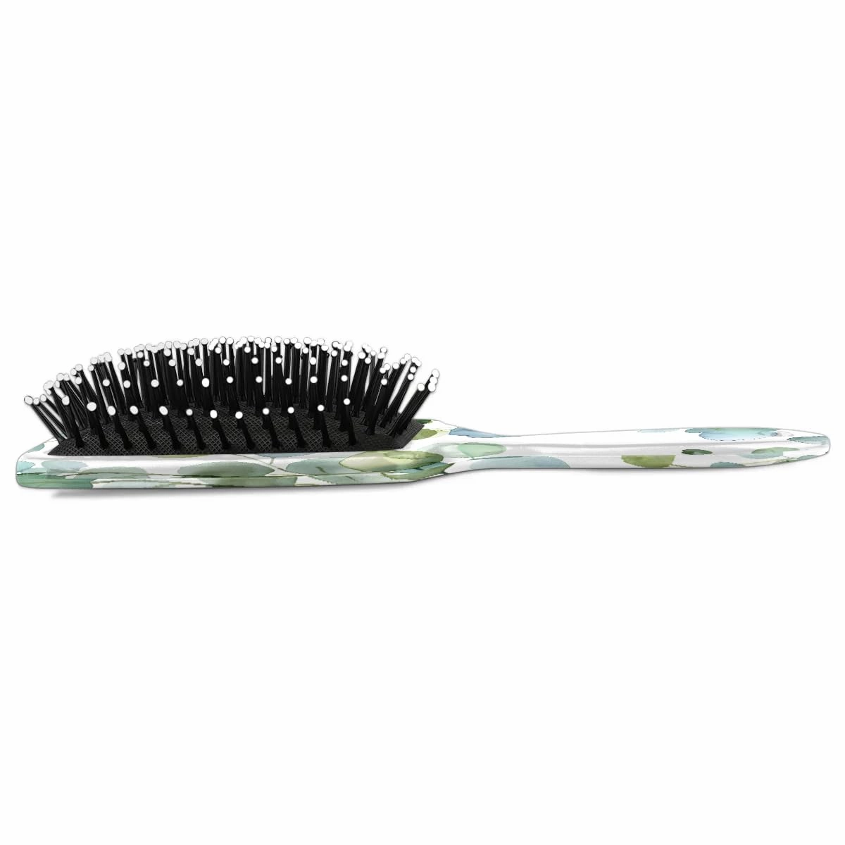 Detangling Hair Brush with Nylon Bristles Eucalyptus Green Leaf Hairbrush Glides Through Tangles for All Hair Types Hair Comb for Men Women