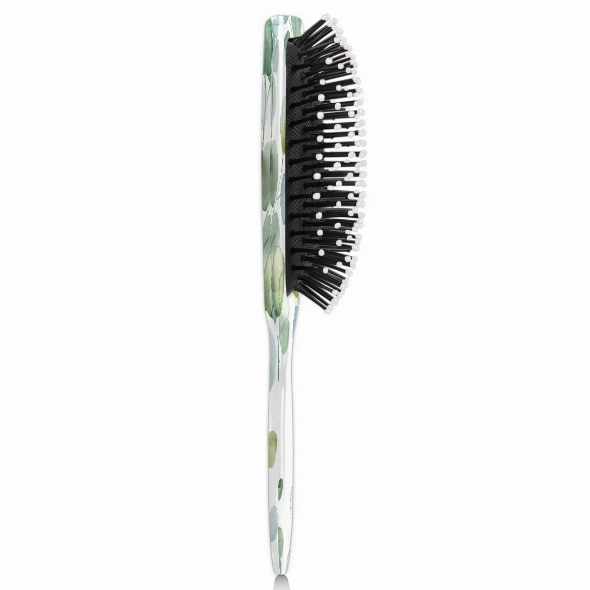 Detangling Hair Brush with Nylon Bristles Eucalyptus Green Leaf Hairbrush Glides Through Tangles for All Hair Types Hair Comb for Men Women