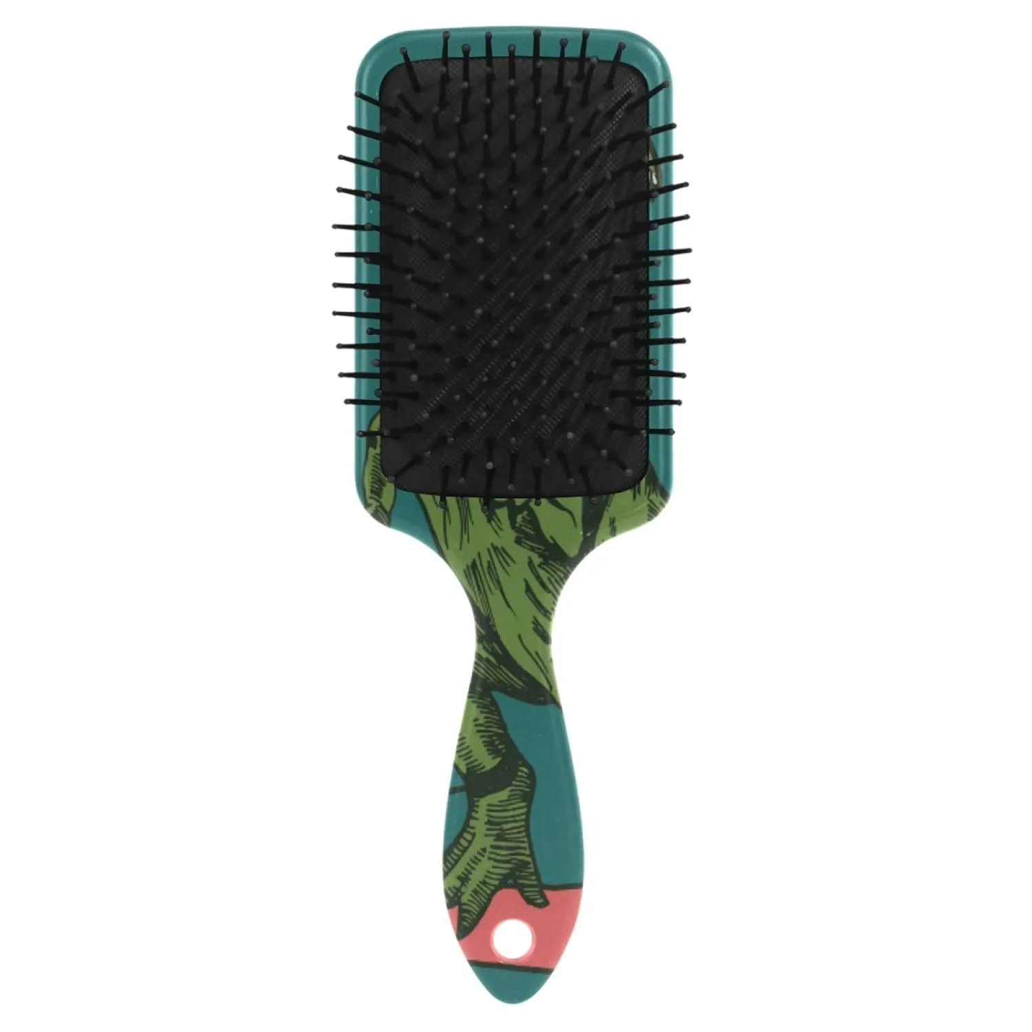 Dinosaur Detangler, Wet Dry Hair Brush for Kids, Men & Women - Plastic Handle