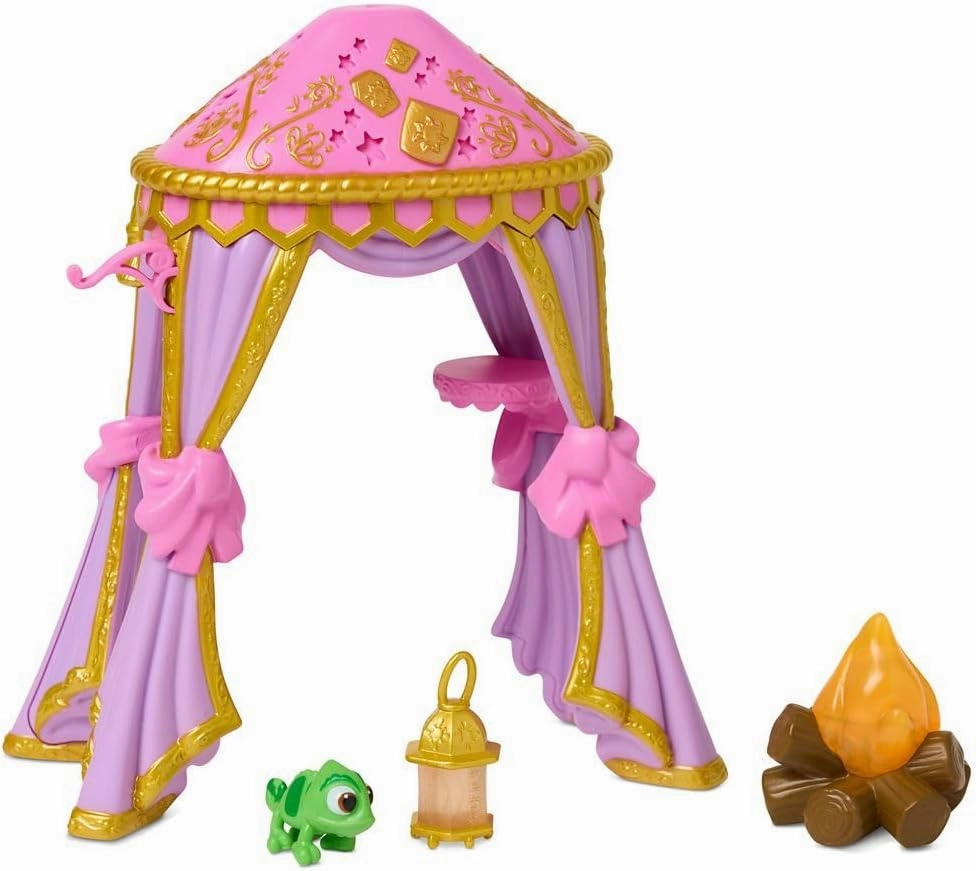 Disney Store Official Rapunzel Once Upon a Story Mini Doll Playset, Tangled, 5 Inch Princess Dolls, Girl Toys, Birthday Gifts for 4 Year Old Girls