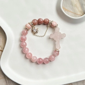 Divine Grace Rosary Bracelet [Blush Harmony]
