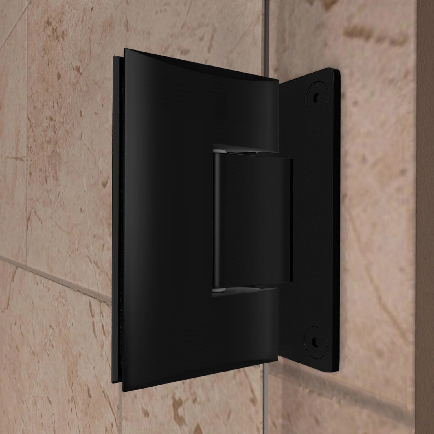 DreamLine Unidoor 35-36 in. W x 72 in. H Frameless Hinged Shower Door in Satin Black, SHDR-20357210-09