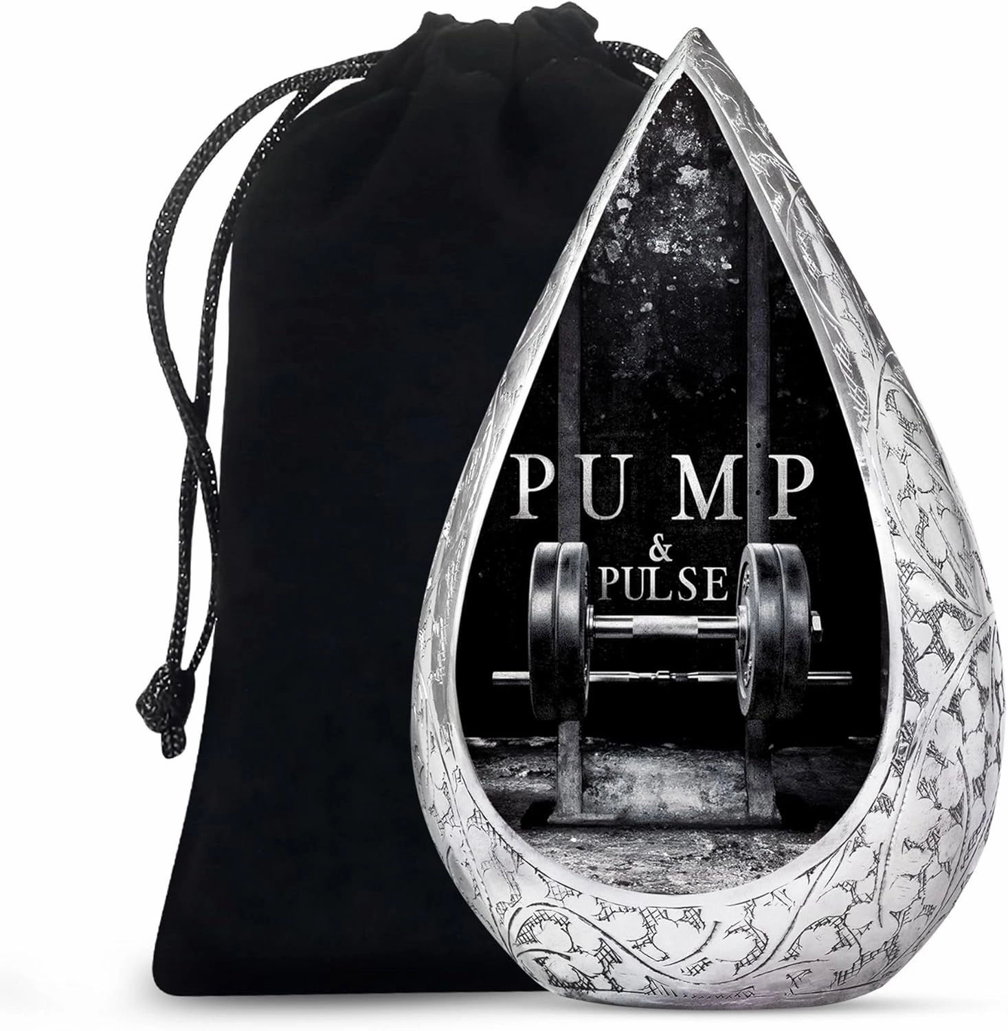 Dumbles Cremation Urns for Human Ashes Men & Women - Large Black Burial Urn for Ashes Adult Male 10 Inch - Memorial Urn for Adult Female - Decorative Funeral Urns