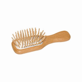 Ecoliving Mini Plastic-Free Wooden Hairbrush